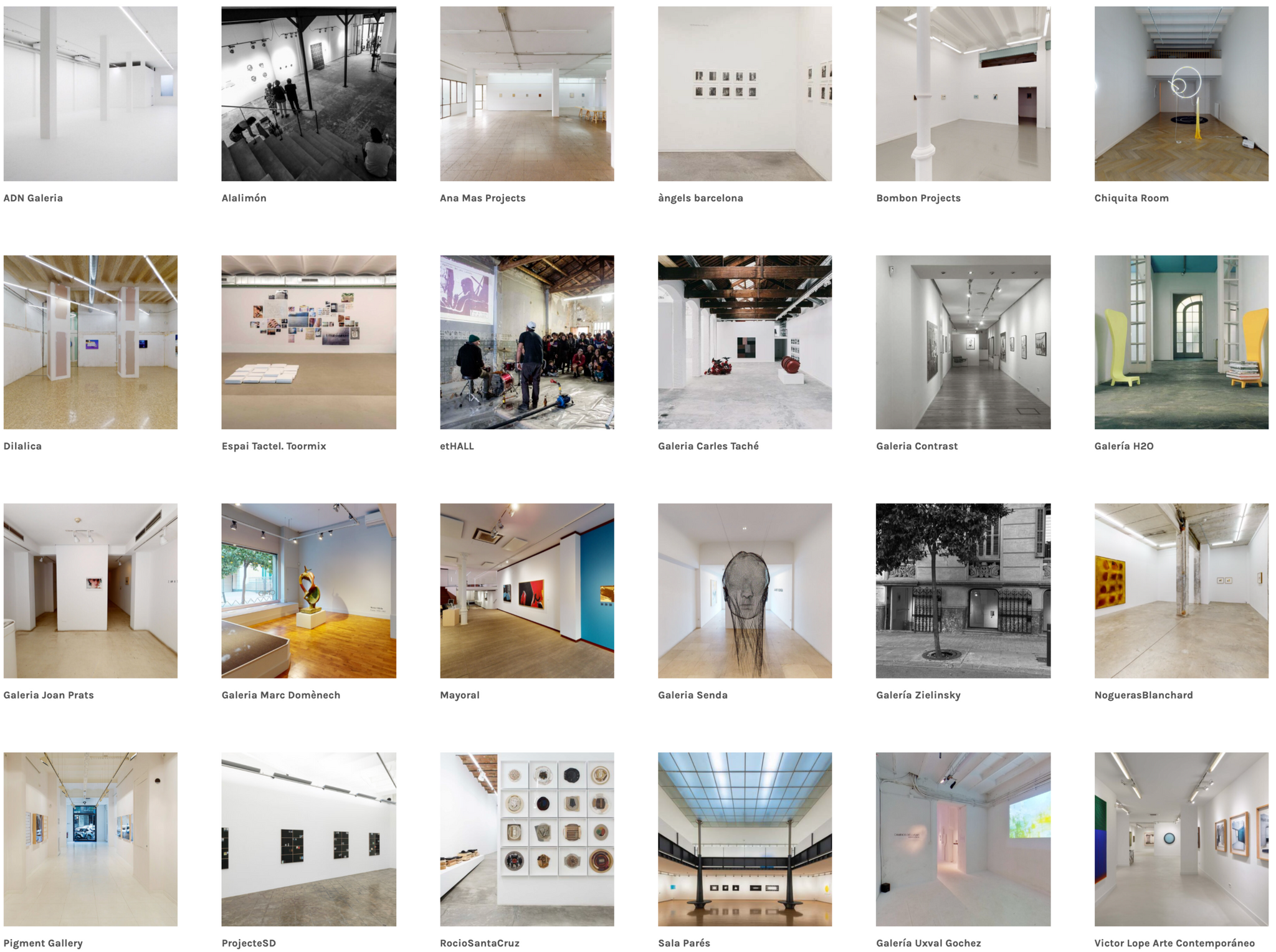 24 galerías de arte que no debes perderte en Barcelona
